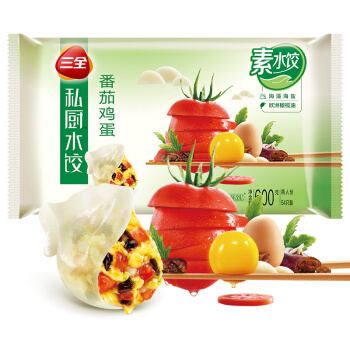 三全番茄鸡蛋素水饺
